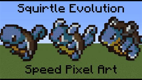 Squirtle Evolution | Speed Pixel Art - YouTube