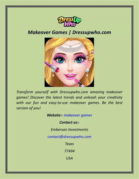 PPT - Makeover Games Dressupwho PowerPoint Presentation, free download ...