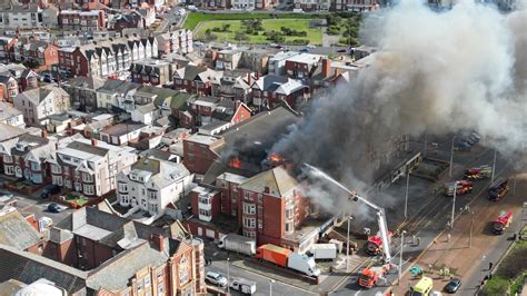 Blackpool fire: Warning issued as huge blaze rips through New Hacketts Hotel on seafront | The ...