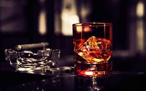 Wallpaper : glasses, drink, glass, alcohol, whisky, cigars, whiskey ...