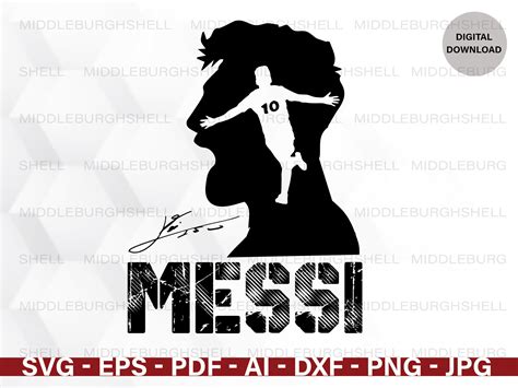 Messi Svg, Lionel Messi, Digital Art, , Football, Soccer, Leo ...