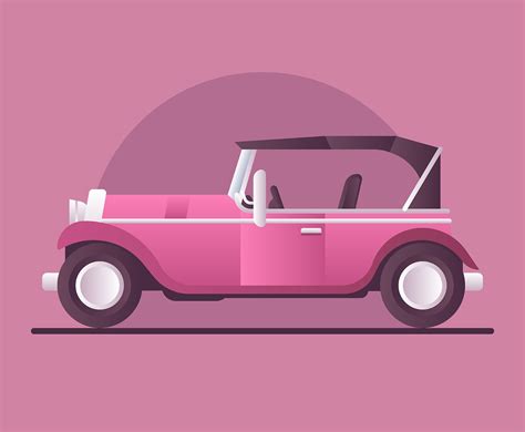 Retro Car Illustration 367444 Vector Art at Vecteezy