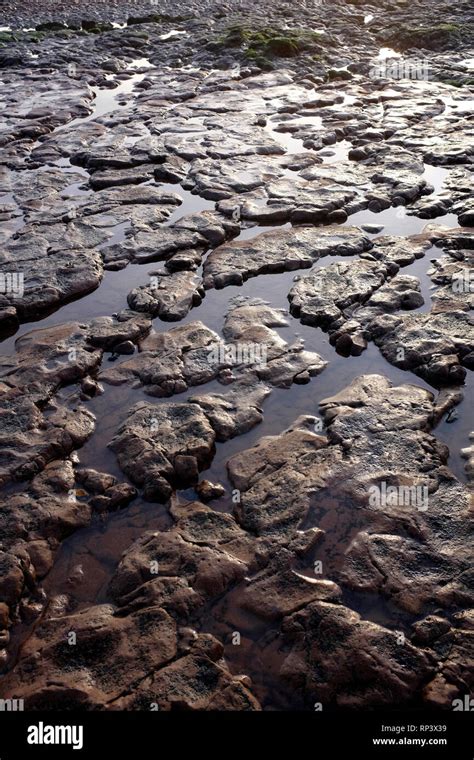 Coastal, Erosion, debris, on the, beach, pipes, cracks, cliffs, lower ...