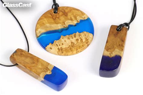 Wood and Epoxy Resin Jewellery - GlassCast