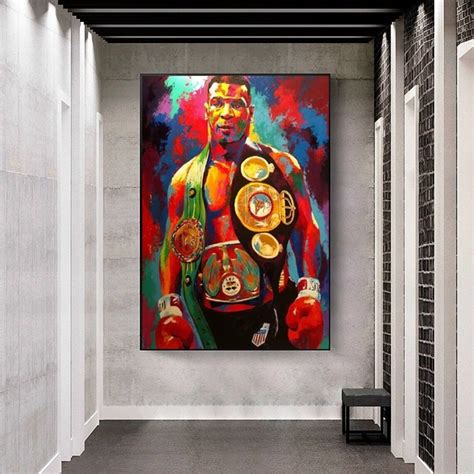 Muhammad Ali Print Canvas wall Art Boxing | Etsy