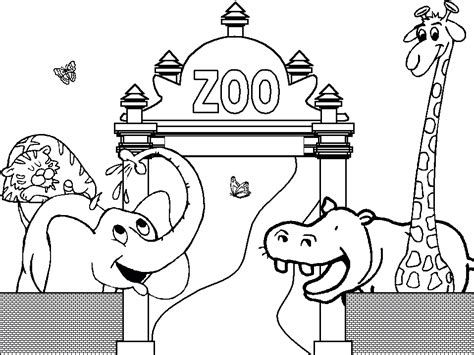 Free Printable Zoo Coloring Pages For Kids