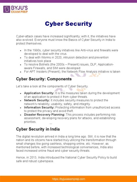 Cyber Security | PDF | Security | Computer Security