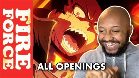 Fire Force All Anime Opening Reaction (1-4) - YouTube