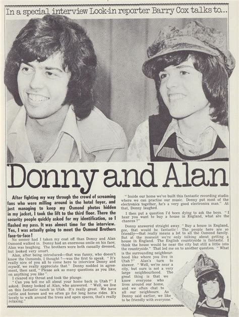 Pin by JulieLynn03 on Alan Osmond | Donny osmond, The osmonds, Osmond ...