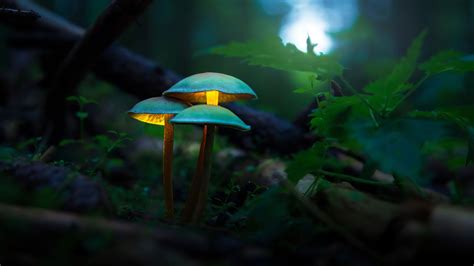 Beautiful Mushrooms In Forest Background 4K HD Mushroom Wallpapers | HD ...