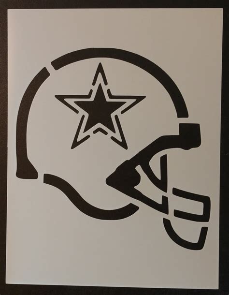 Dallas Cowboys Football Helmet - Stencil – My Custom Stencils