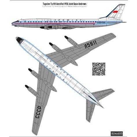 BSmodelle 720428 - 1/72 Tupolev Tu-114 Aeroflot 60th scale decal for aircraft Model Kit Decals ...