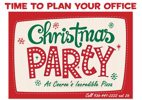 Holiday Party Planning Time! - Incredible Pizza Company - Enjoy our ...