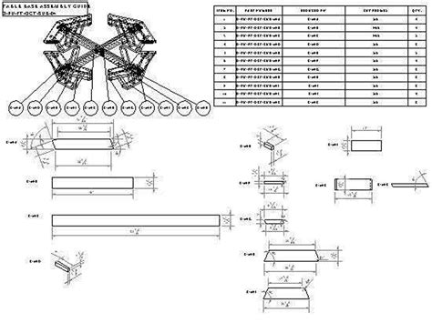 OCTAGON Picnic Table EASY Woodworking Design Plans FREE Board Cut ...