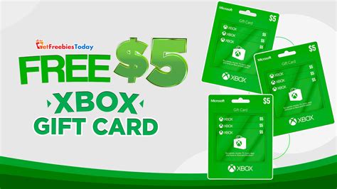 Free $5 Xbox Gift Card | GetFreebiesToday.com