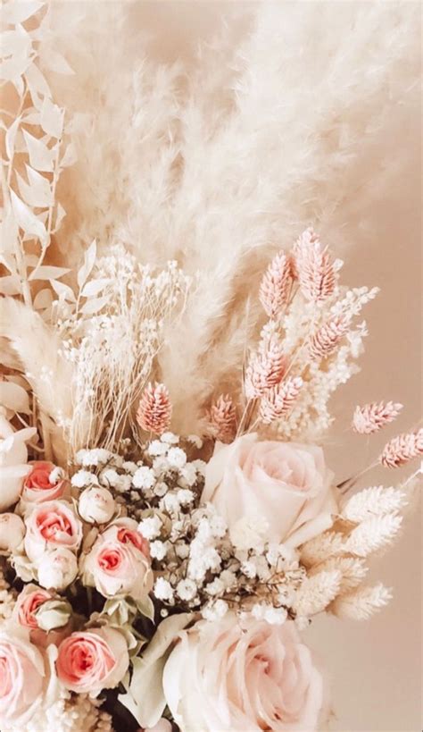 #trockenblumen #dried #flower #aesthetic #wedding #wallpaper #iphone #background #pink… | Lovely ...