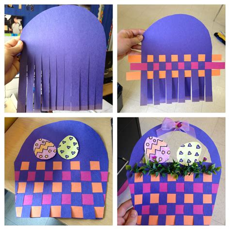 Easter basket art project | Easter art project, Preschool crafts ...