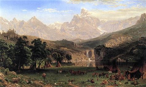 The Rocky Mountains, Landers Peak, 1869 - Albert Bierstadt - WikiArt.org