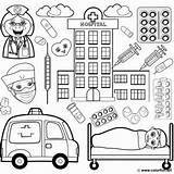 12 Ausmalbilder Über Das Krankenhaus  Kostenlose Für sketch template