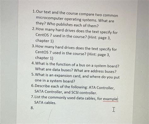 1. Our text and the course compare two common | Chegg.com