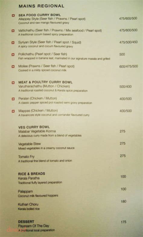 Menu of Keys Cafe, Thevara, Kochi | Dineout