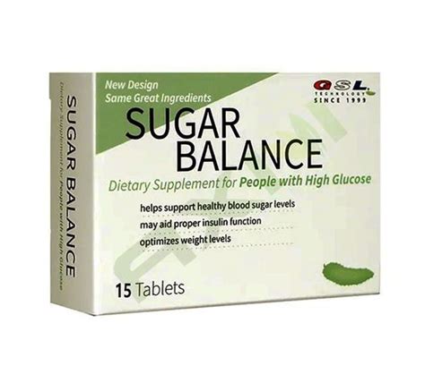 Auspi.com. GSL Sugar Balance - 15 tablets/box