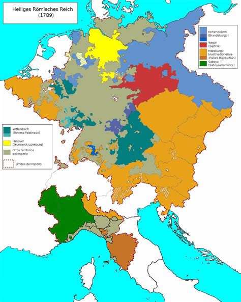 Map of the Holy Roman Empire in 1789 : r/MapPorn