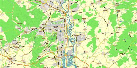 Loraine France Vector Map exact extra detailed All Roads Cities Towns map editable Layered Adobe ...