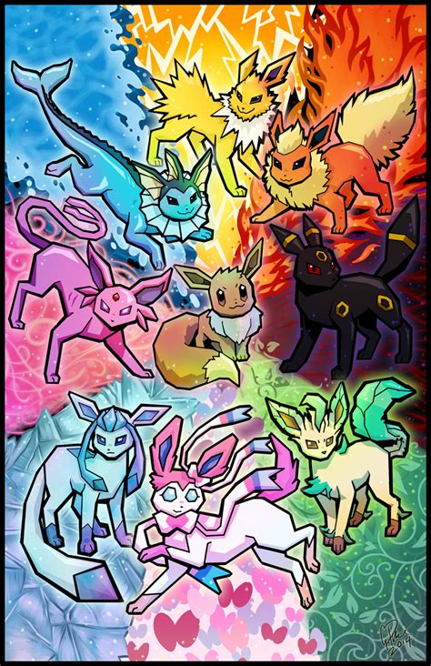 Eeveelutions by twapa on DeviantArt