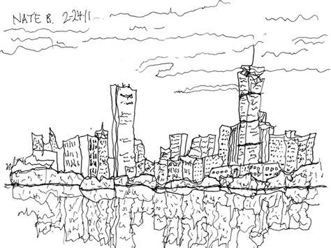 Boston Skyline Line Drawing at PaintingValley.com | Explore collection of Boston Skyline Line ...