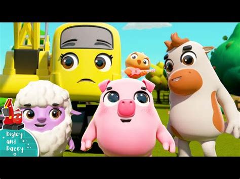 Old MacDonald Had A Farm - Animals Have Escaped! - Construction Songs for Kids | Digley and ...