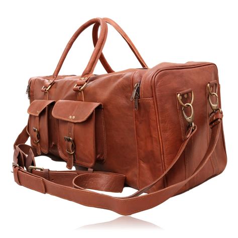 Best Leather Duffel Bag Large Size | Quvom.com