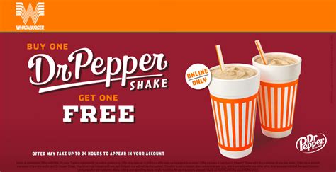 Second milkshake free at Whataburger restaurants #whataburger | The Coupons App®