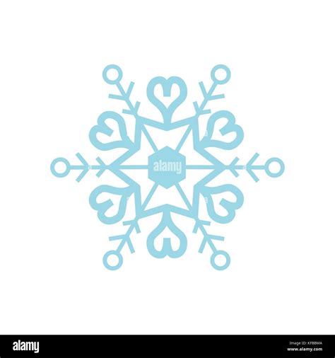 Detailed Snowflake Shape Stock Vector Image & Art - Alamy