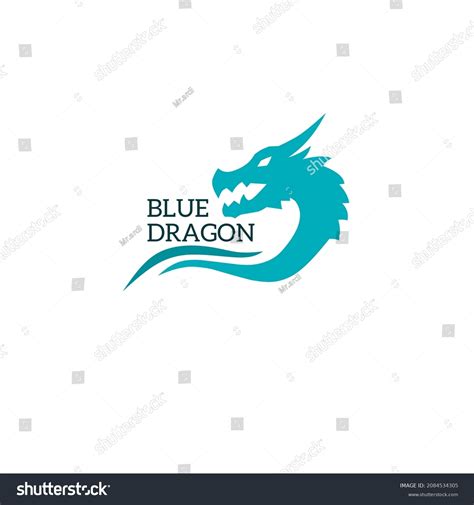 Illustration Vector Graphic Blue Dragon Logo Stock Vector (Royalty Free ...