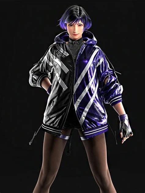 Tekken 8 Reina Mishima Leather Hooded Jacket | Tekken 8 Jacket