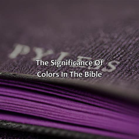 What Does The Color Purple Mean In The Bible - colorscombo.com