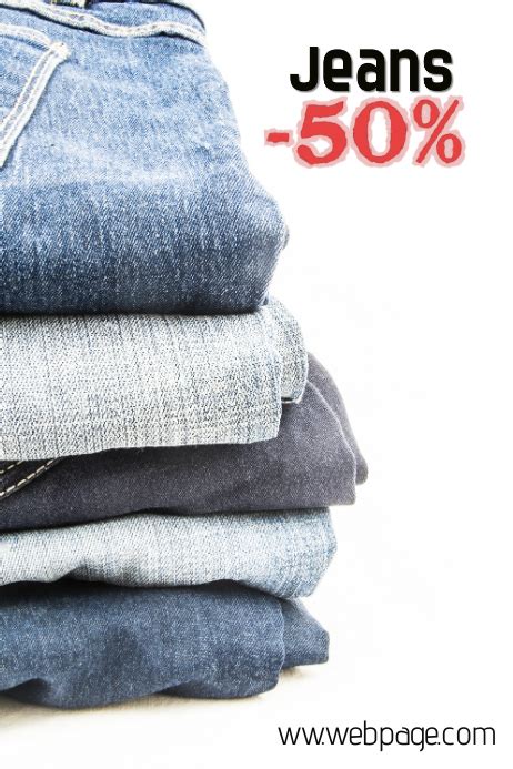 jeans sale poster Template | PosterMyWall