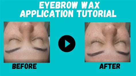 Eyebrow Wax Tutorial | My simple way! - YouTube