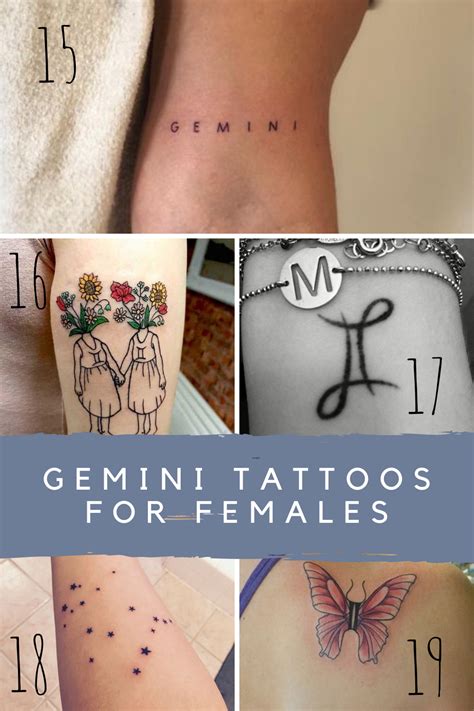 29 Unique Gemini Twin Tattoo Ideas - tattooglee | Tattoos for women ...