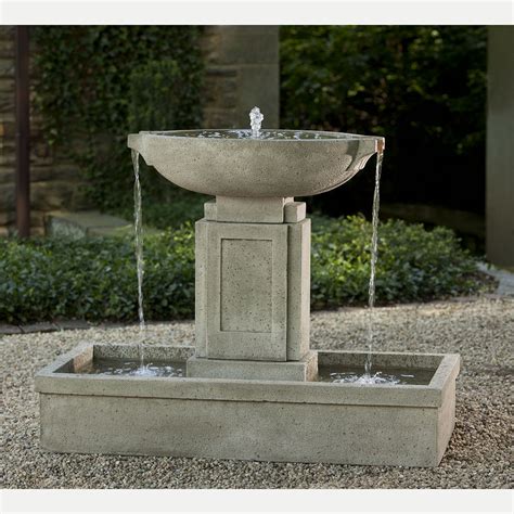 Rectangle Austin Outdoor Water Fountain Kinsey Garden Decor