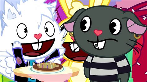 Cute Cartoon Cats Celebrating with Cake