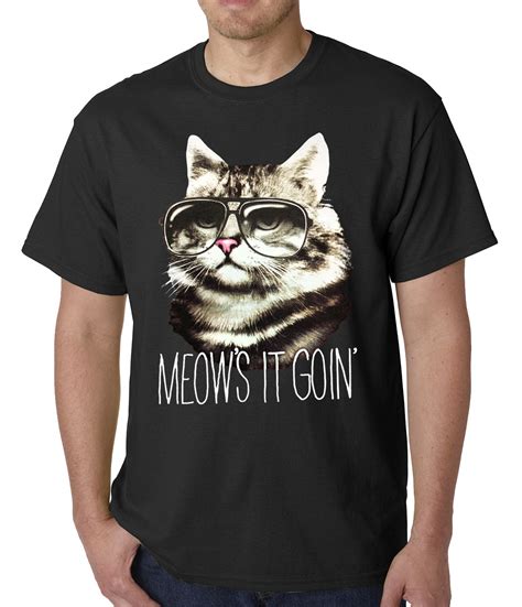 Meow's It Going Funny Cat Mens T-shirt – Bewild