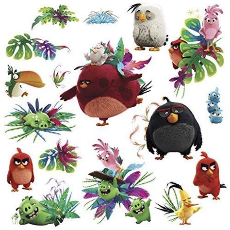 17 ANGRY BIRDS MOVIE WALL DECALS Kids Bedroom Stickers Decor for Toy Game -- Be sure to check ...