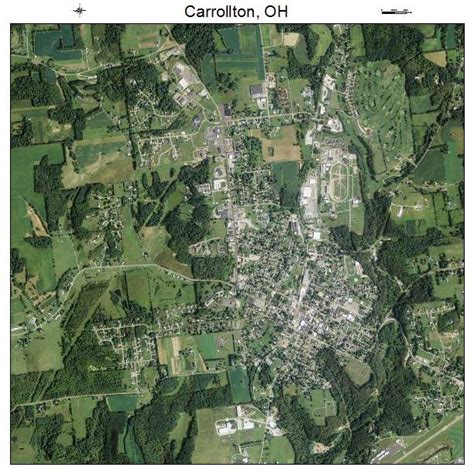 Aerial Photography Map of Carrollton, OH Ohio