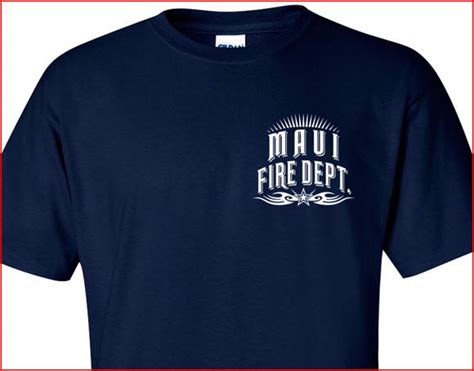 Maui Fire Department T-shirt Tribal M L XL 2XL 3XL 4XL - Short/Long Sleeve