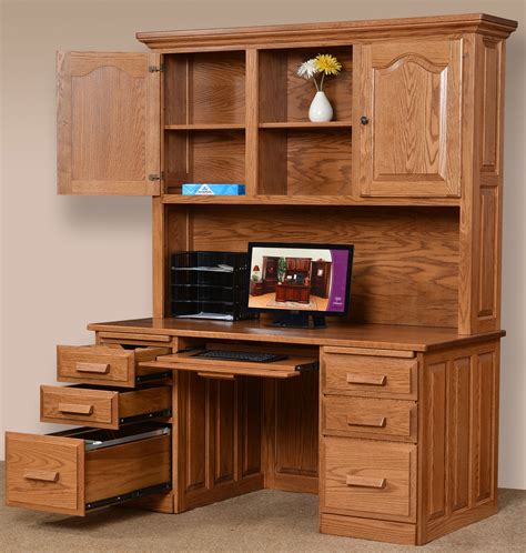 Wood Desk With Hutch - Northern Heritage Home Office Student Desk Hutch ...