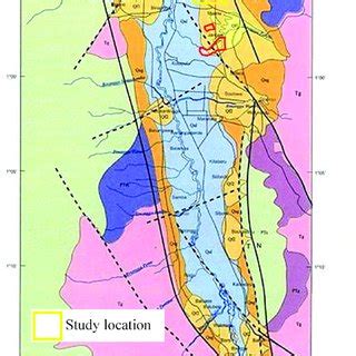 Geological map of Palu City and its surrounding area [9] | Download Scientific Diagram