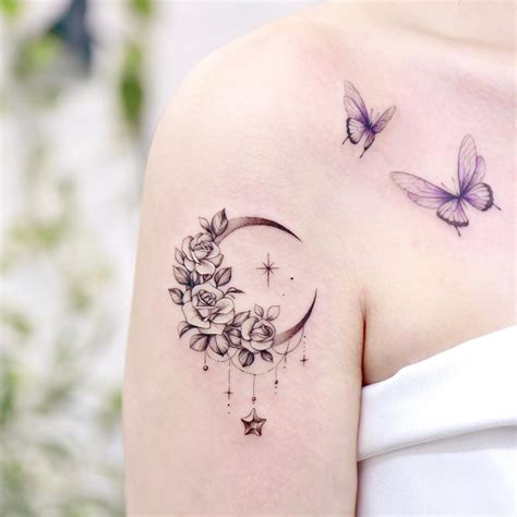 UPDATED: 40 Symbolic Crescent Moon Tattoos (August 2020)