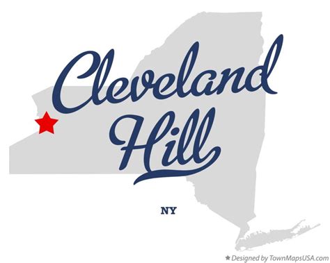 Map of Cleveland Hill, NY, New York